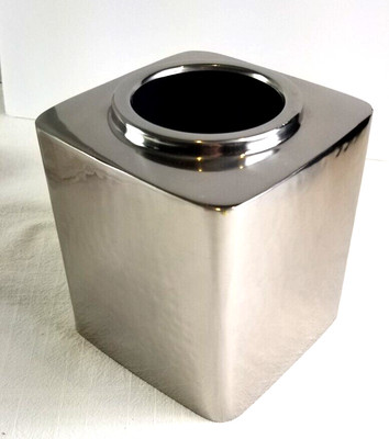 Hammered Silver Metal Tissue Box Cover India 