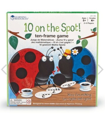 BRAND NEW Learning Resources  10 on the Spot! ten-frame math game #LER1764