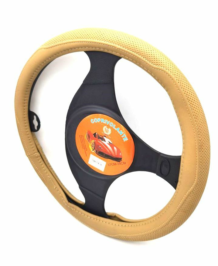 Coprivolante Copri Volante Auto Beige 37-39cm Con Presa Comfort 02034 sus