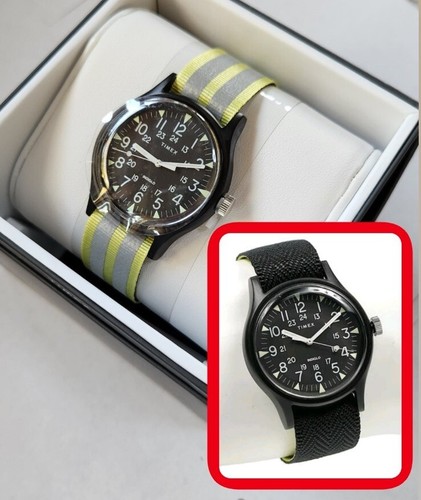 時計 TIMEX MK1 Aluminum Chronograph TW2R81400 Timex Mk1 Quartz Movement Black Dial Unisex Watch TW2R81400