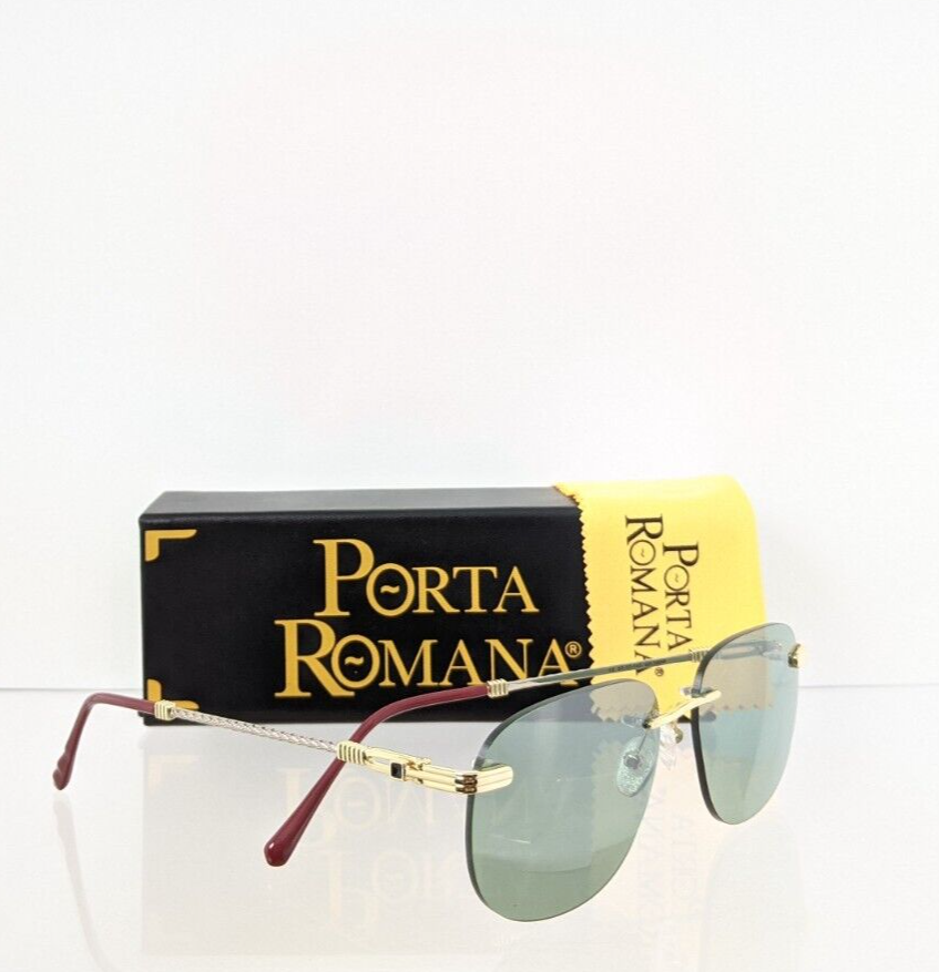 Pre-owned Porta Romana Authentic  Sunglasses Mod. 1009 Col. 100w Vintage Frame In Green