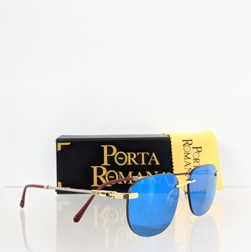 Pre-owned Porta Romana Authentic  Sunglasses Mod. 1009 Col. 100w Vintage Frame In Blue