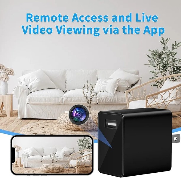 Hidden Camera Charger - WiFi Spy Camera - Mini Wireless Nanny Cam - Full HD - Image 4