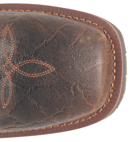 Pre-owned Double-h Boots Men's 11” Highland Soft Toe Eh Non-metallic Ice™ Roper Work Boot In Brown