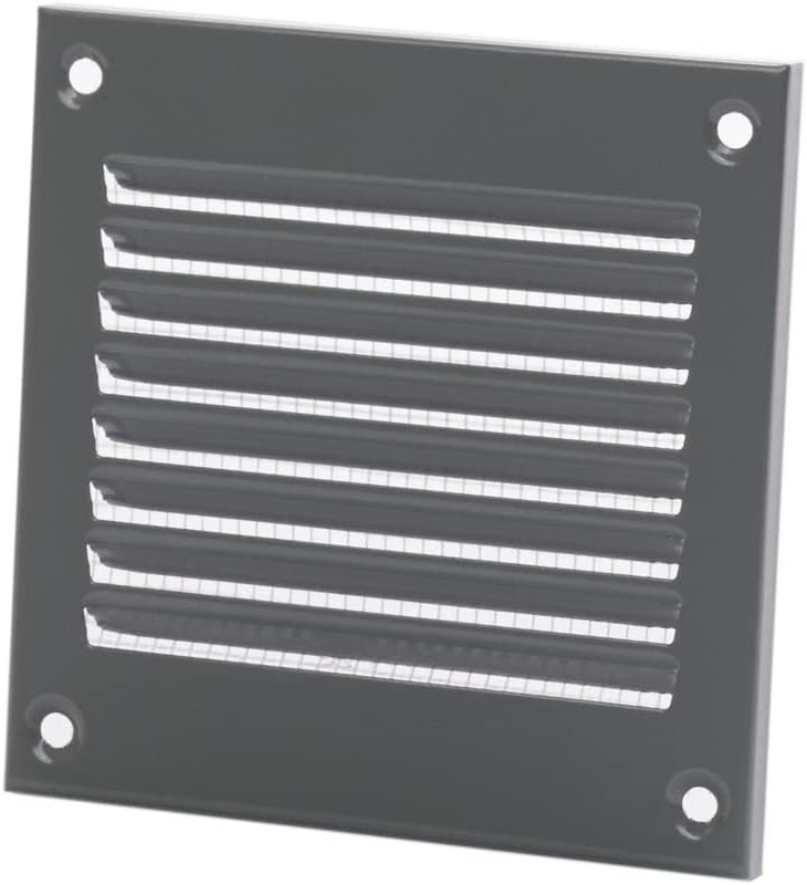 Silver Metal Air Vent Grille 100x100mm / 4" x 4 Inch Ventilation Duct Cover