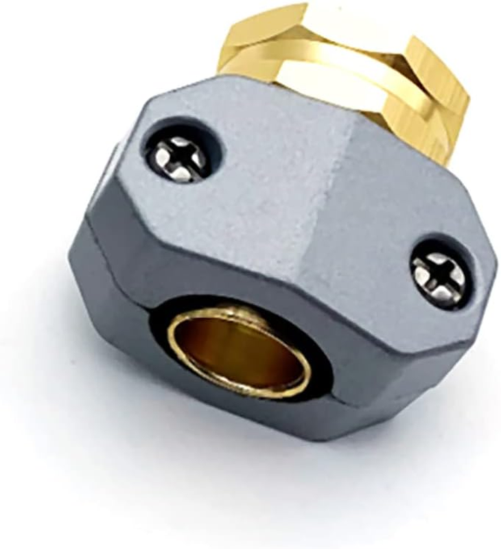 End Aluminum Garden Hose Mender Hose Repair Fittings Coupler Repair