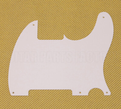 PG-0567-025 White Pickguard No Pickup Hole for Esquire Telecaster/Tele Guitar