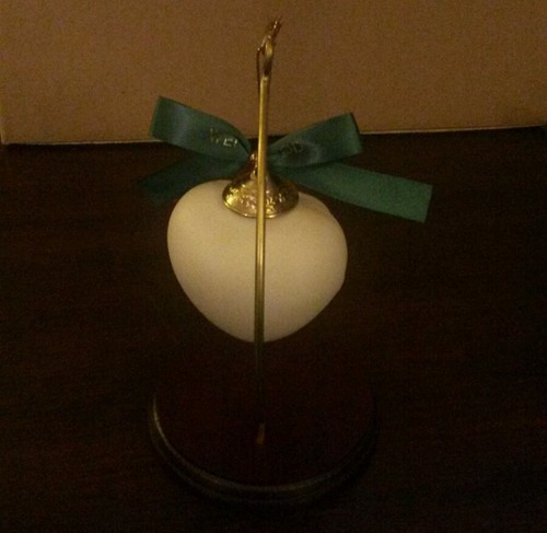 Wedgwood Puffed Heart With Cherub Ornament Christmas Holiday with Box And Stand