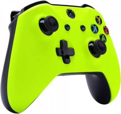 eXtremeRate Soft Touch Lime Yellow Front Housing Shell Faceplate