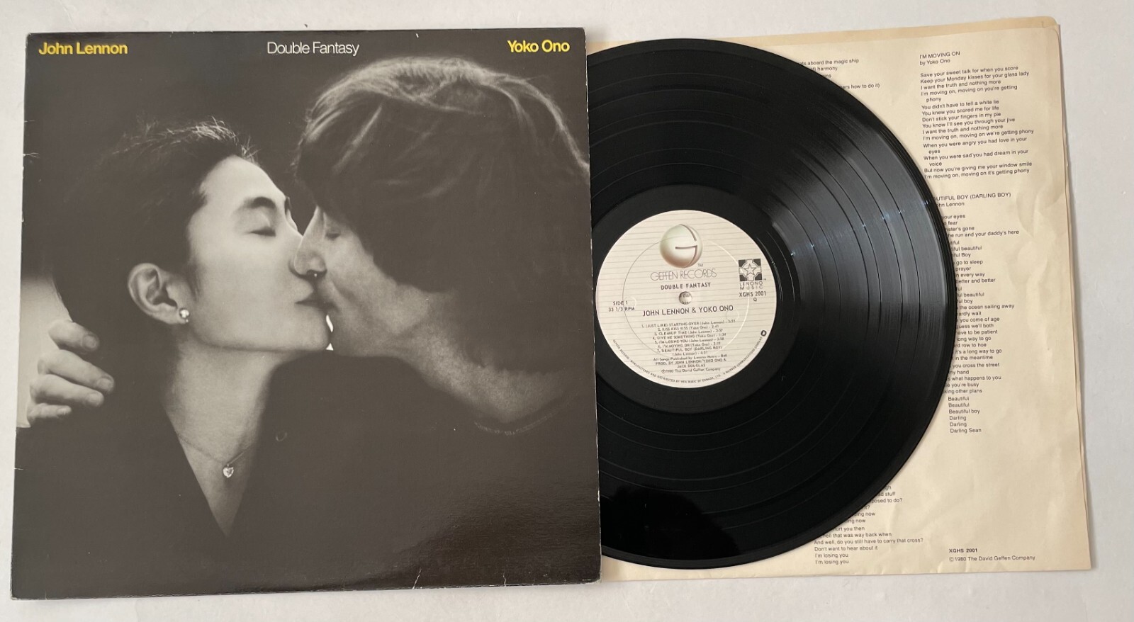John Lennon / Yoko Ono Double Fantasy 1980 Original LP Record with