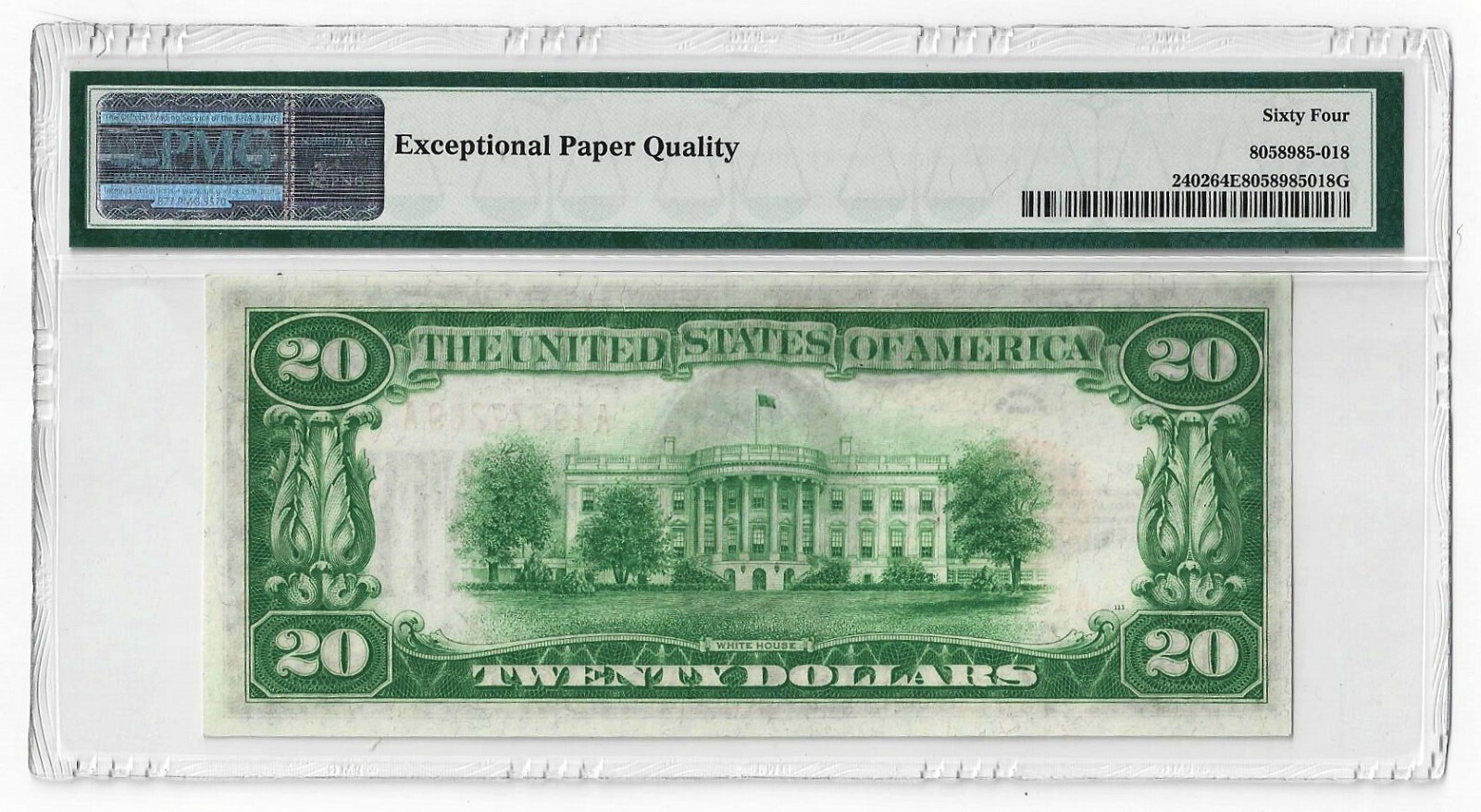 1928 $20 Gold Certificate Fr2402 (AA) PMG64EPQ (Woods | Mellon)