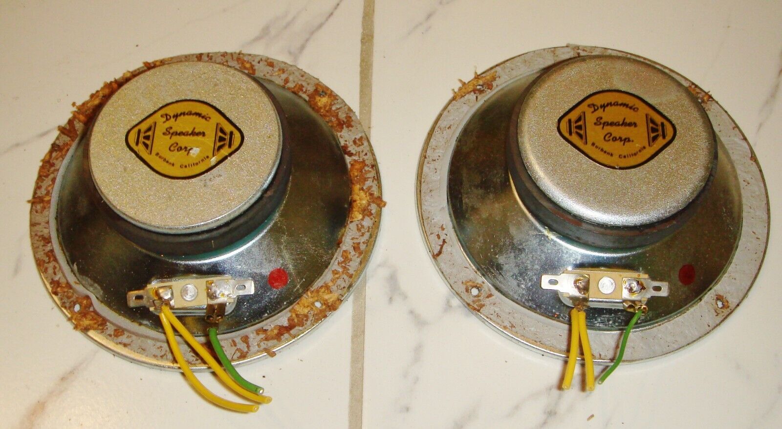 2 Vintage Dynamic Speaker Corporation USA / Japan Pair 2 Vintage Dynamic Speaker Corporation USA / Japan Pair