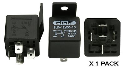 1 PACK 30/40 AMP INDUSTRIAL 12V BOSCH STYLE SPDT RELAY- FREE SAME DAY SHIPPING!