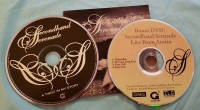 DISC & INSERT ONLY..Secondhand Serenade ''A Twist in My Story'' Pre Owned CD & DVD