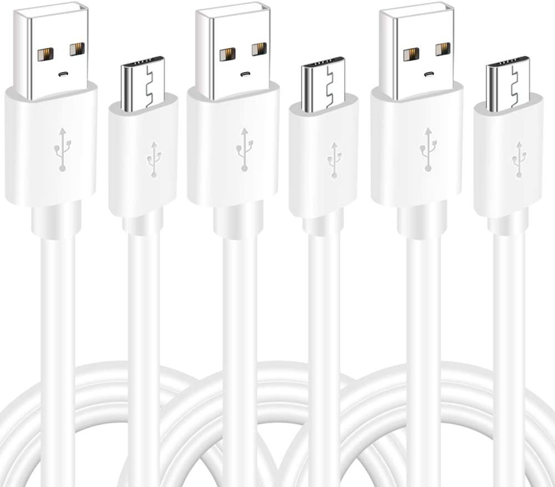 10FT 3Pack USB Power Extension Cable Cord for Wyzecam,Yi Camera,Oculus Go,Echo D