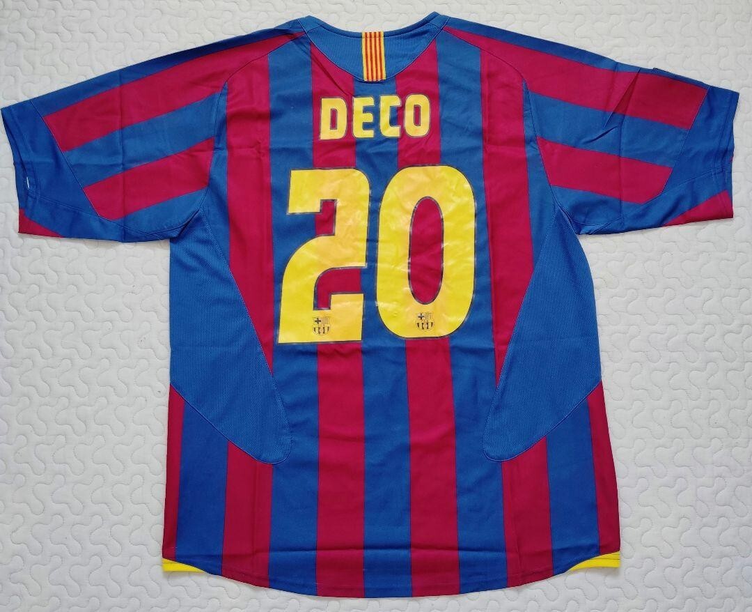 FC Barcelona 05-06 Jersey #20 Deco Size L Nike Portugal