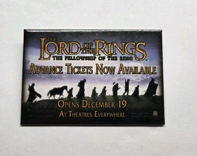 Lord of the Rings Fellowship of the Ring Advance 2001 2
