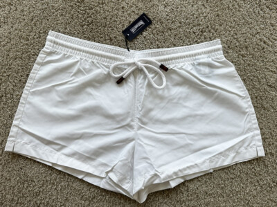 New w Tags 100% Authentic VILEBREQUIN Shorts For Women - WHITE- Size L - LARGE