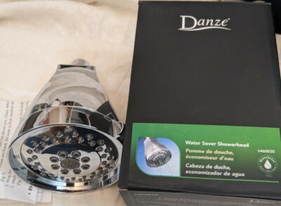 Shower Head 4'' Danze Water Saver W/4 Function 514E D-Force D460030 NIB