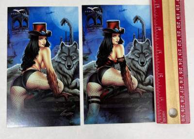 Zenescope STICKERS: Van Helsing vs Dracula's Daughter Issue #2 Art By CHATZOUDIS