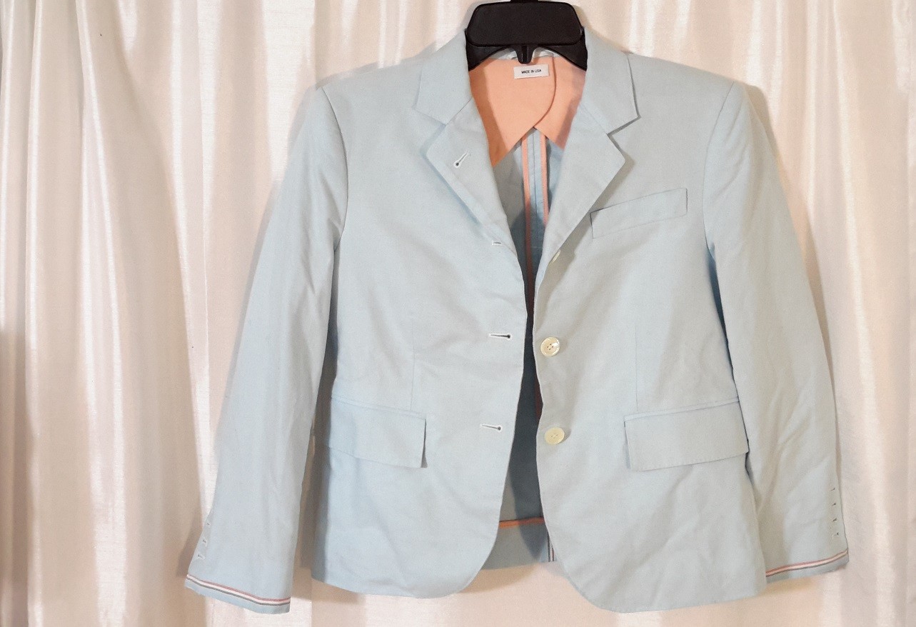 トムブラウン Thom Browne Small Check Cotton Jacket Thom Browne Small Check Cotton Jacket FBC700H.F0499-960