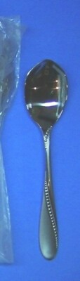 Oneida Satin Normandy Stainless Cafe Sugar Spoon 6.25''  Flatware 