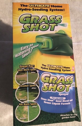 Grass Shot - Home Hydro Seeding System Liquid Spray Seed Lawn & Garden Care