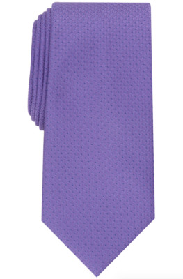 MSRP $55 Perry Ellis Men's Archer Mini Geo Tie Purple Size OSFA