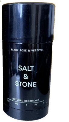 SALT & STONE Women Men Natural Deodorant Extra Strength Black Rose & Vetiver
