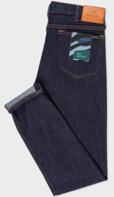 Paul Smith Slim Fit Jeans Dry Indigo Blue W34 L32 $195 BNWT