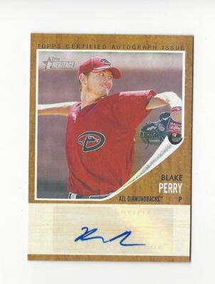 2011 Topps Heritage Minors Blake Perry AUTOGRAPH Diamondbacks /861