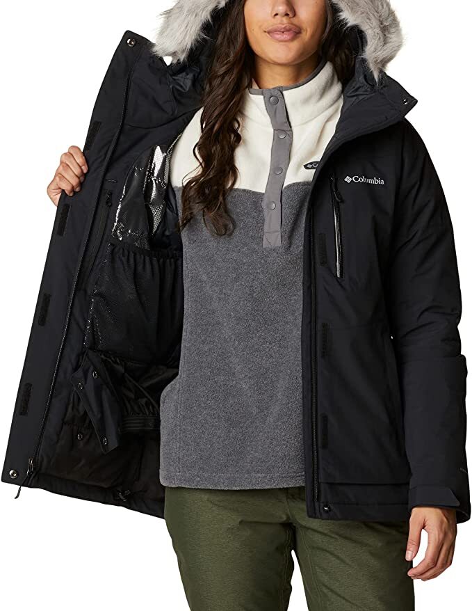 Pre-owned Columbia Women's Ava Alpine Insulated Jacket Black Xs S M Wk0758 Omni Tech