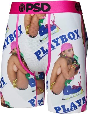

Мужские трусы-боксеры PSD с принтом Playboy Skater, Белый, Boxer Brief