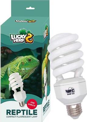 LUCKY HERP UVA UVB Reptile Light 5.0, Tropical UVB 100 Compact Fluorescent Lamp