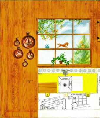 UNCUT MY DOLL HOUSE FAMILY PAPER DOLLS COMPLETE '57 ENTIRE HOUSE~24 PIX~#1 REPRO