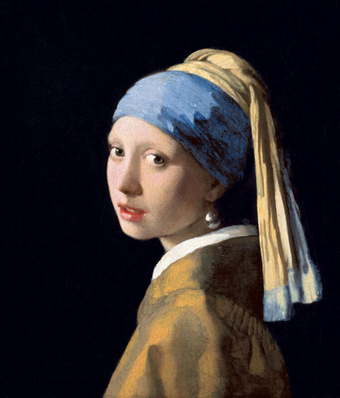Girl With A Pearl Earring By Johannes Vermeer Canvas Print L3574