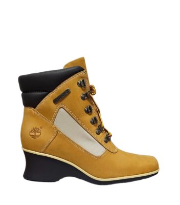 Timberland Women Wedge Chukka Wheat Nubuck Medium Boot 14394