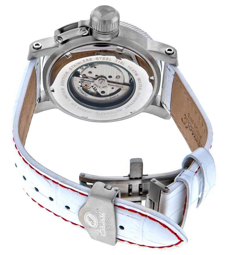 Pre-owned Ingersoll Rand Ingersoll 1892 // In6906wh Bison No.26 White Dial Stainless Men's Watch