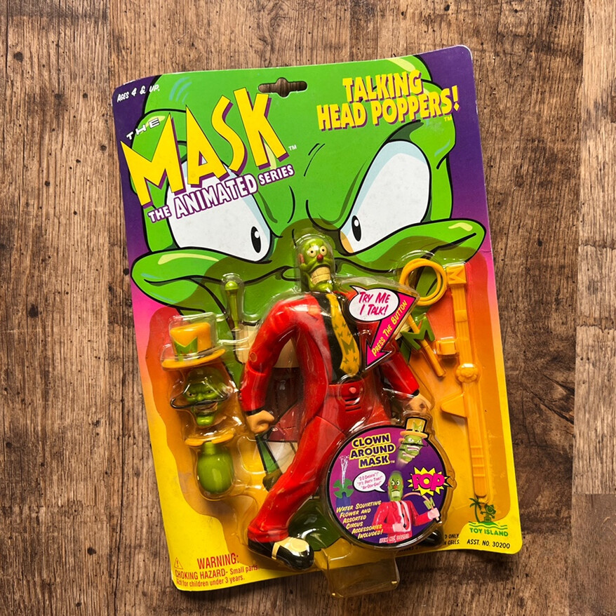 1997 Vintage Toy The Mask The Animated Series Talking Head