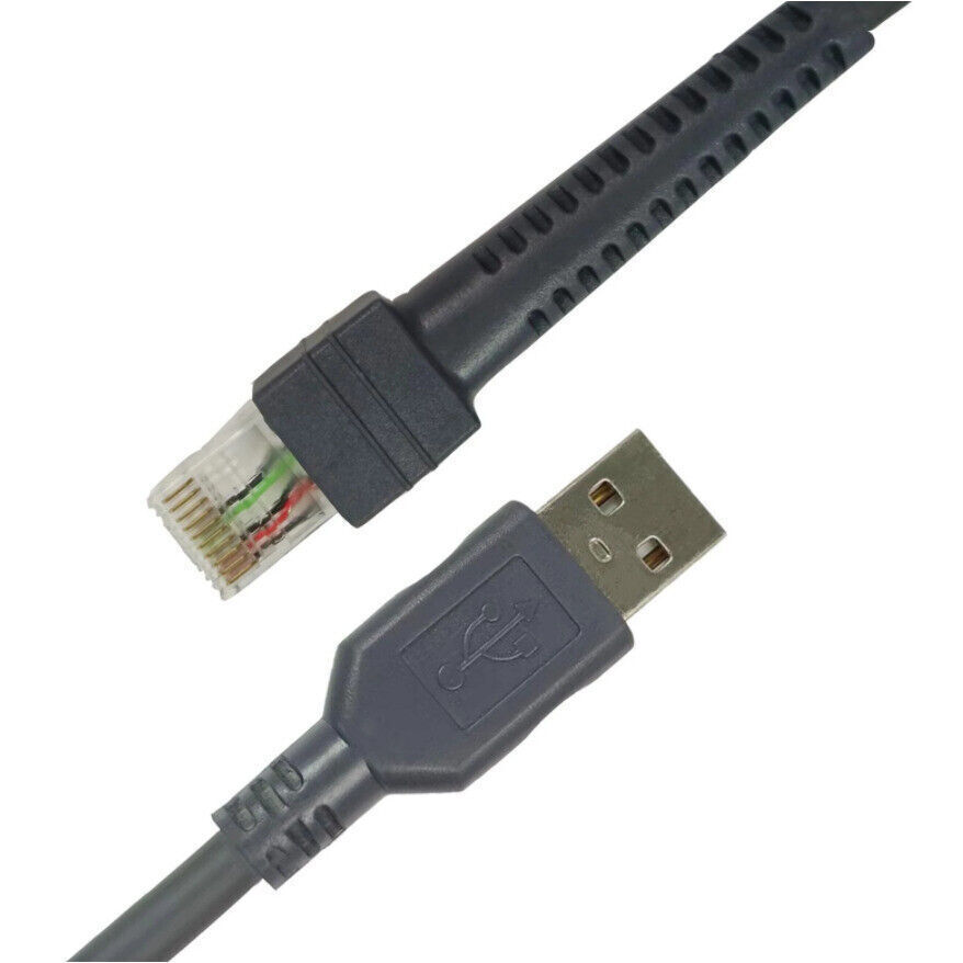 10PCS 2M Cable for Symbol Barcode Scanner LS1203 LS2208 CBA-U01-S07ZAR LOT US