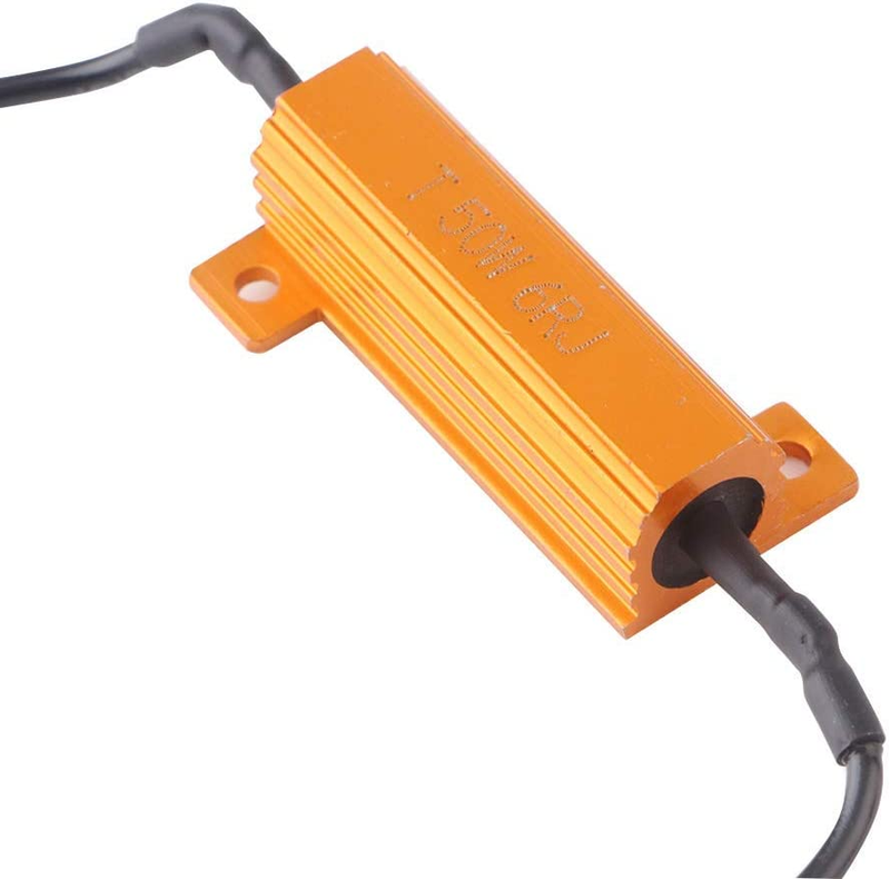 50W 6Ohm LED Load Resistors for 1157 BAY15D LED Turn Signal Lights (Fix Hyper Fl