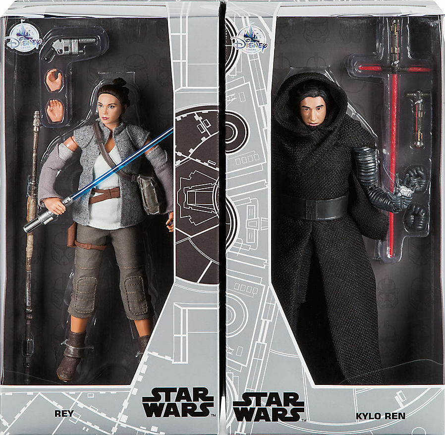 Disney D23 Expo Exclusive Star Wars 12 Figure Doll REY  KYLO REN LE 1000 NEW