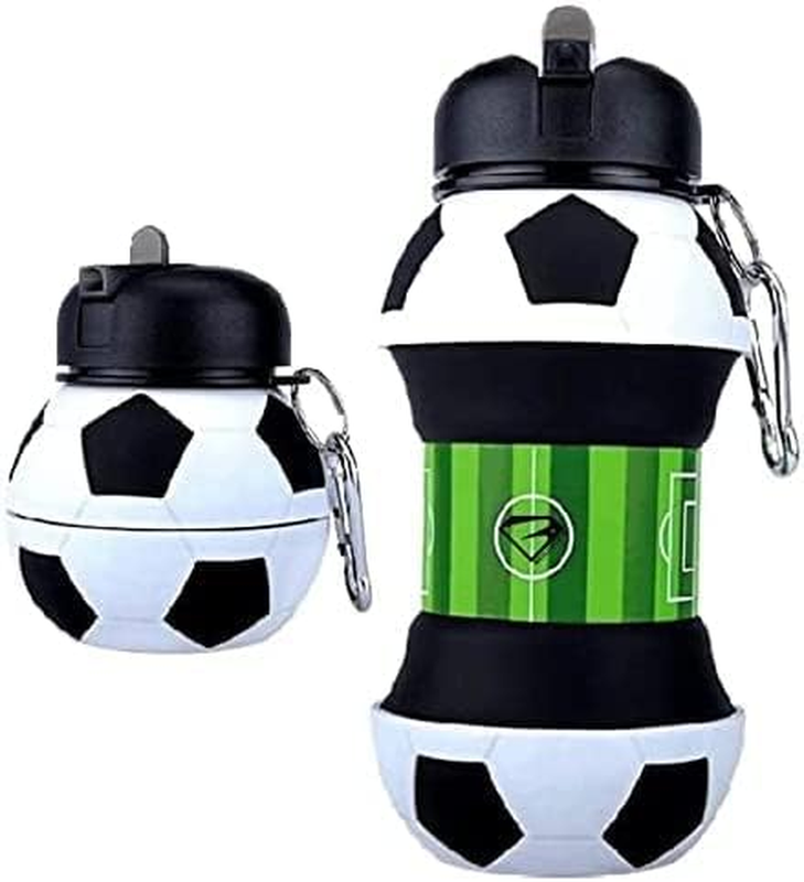 For Boys, Portable Kids Collapsible Water Bottle With