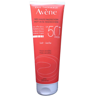 Avene Sunscreen SPF 50+ High Protection Lotion 250ml Sealed Exp 11/2026