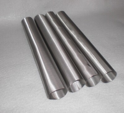5 pack Food grade Stainless Steel 25 Micron Mesh Rosin Terp Tubes 1'' x 9'' USA
