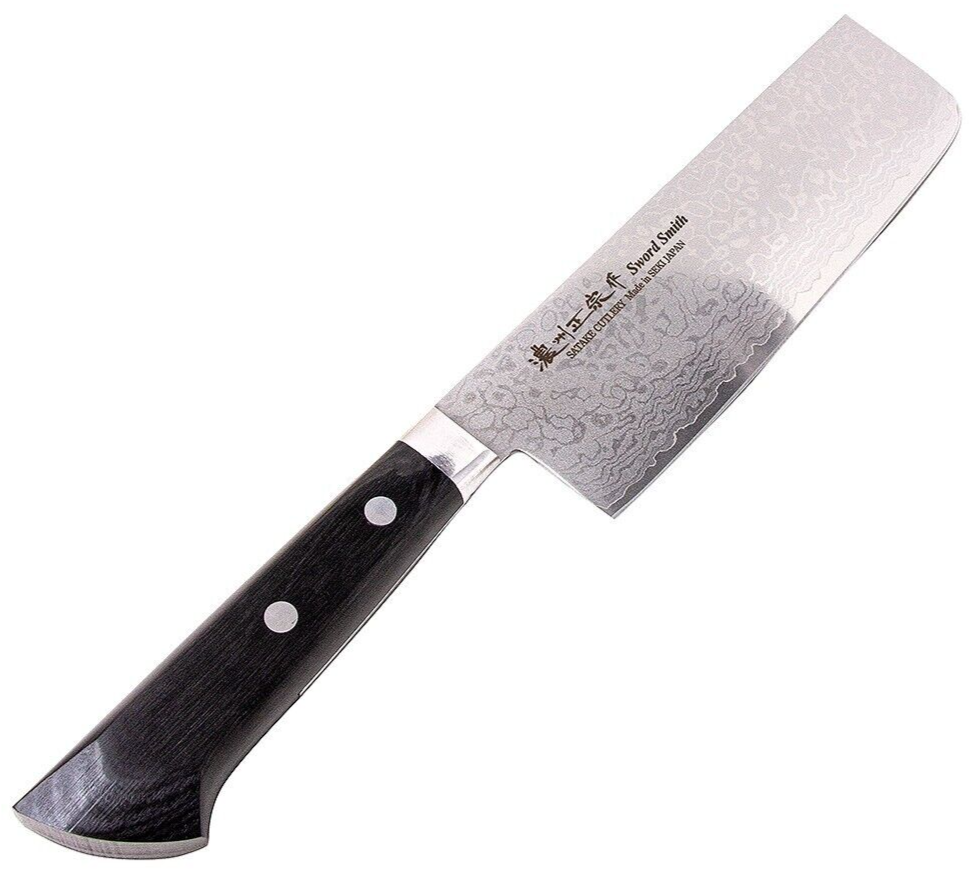 masasan　ソイネショップ Noushu Masamune SAKU Japanese Damascus Kitchen Nakiri Knife