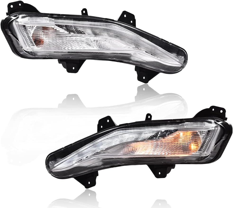 Fog Lights for 2019-2022 Chevy Malibu Bumper Turn Signal Lights W/Led DRL Fog