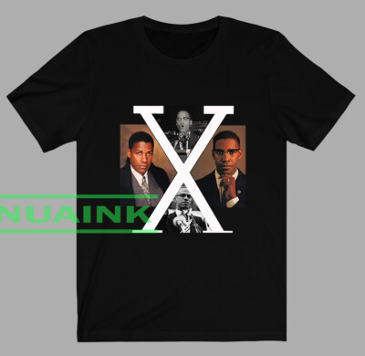 New Denzel Washington Malcolm X T-shirt, Art T shirt, Father gift T shirt S-4XL