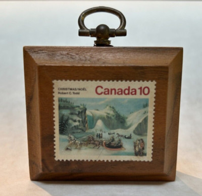 Three Dimensional 3D 1974 Canadian Christmas Stamp-Art by Marjory Morrow in '83