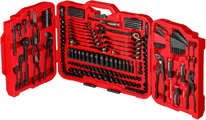 TRUE MECHANIC™ 312-Piece Mechanics Tool Set and Socket Set, Professional【Pliers Wrench Version】 Sae/Metric